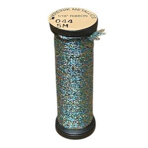 Kreinik 1/16" Metallic Ribbon - 5m - 044 Confetti Blue